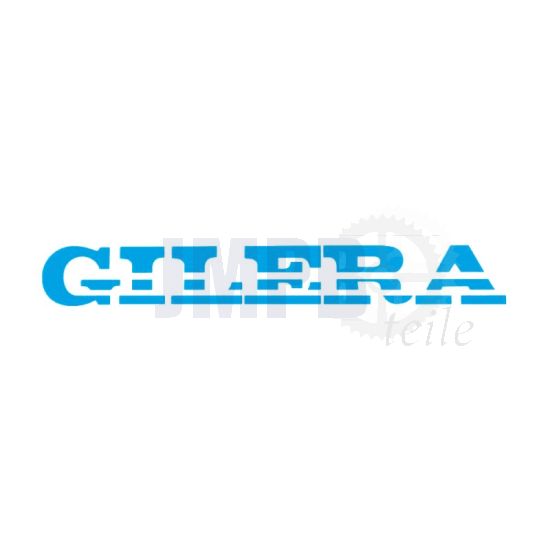 Aufkleber Gilera Turbo Schneiden Text Hellblau 230X30MM