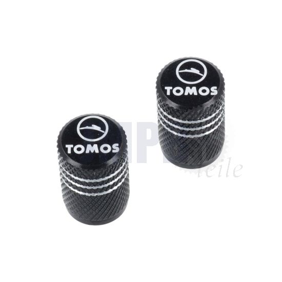Ventilkappen Tomos Schwarz