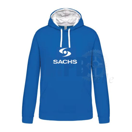 Sweater Sachs Hoodie Blau