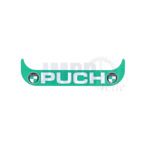 Aufkleber Kennzeichenhalter Schmal Puch Logo Grün
