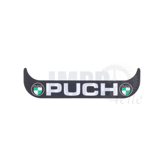 Aufkleber Kennzeichenhalter Schmal Puch Logo Schwarz