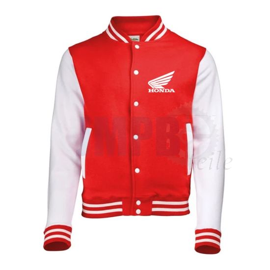 Baseballjacke Honda Rot/Weiß