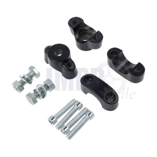 Lenkerklemmsatz Komplett Tomos A3/A35 Schwarz