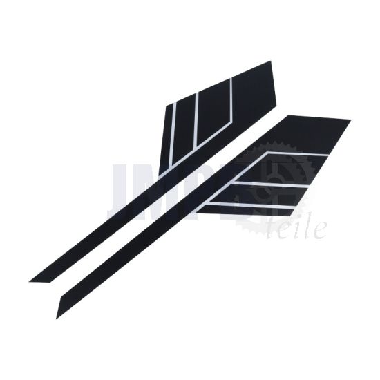 Tankaufkleber Schwarz Yamaha DT50M/125MX