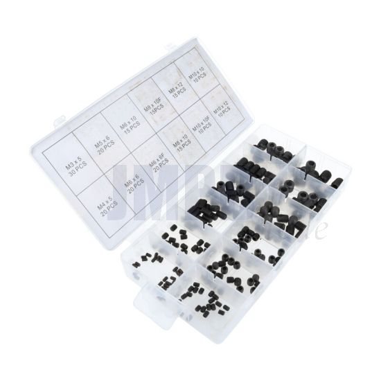 Sortiment Satz Einstellschraube Inbus - 200 Teilig