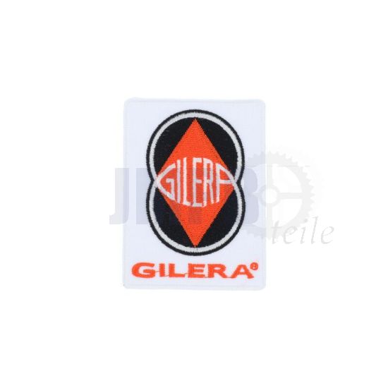 Aufbügler Emblem Gilera Logo Weiß Fülle