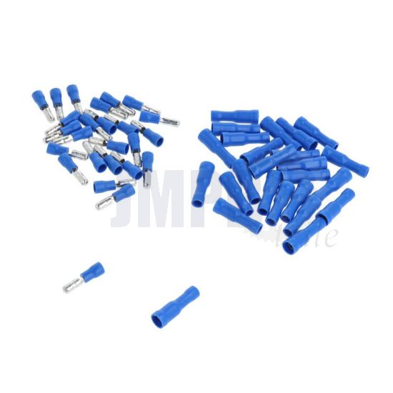 Sortiment Satz Kabelschuhe Blau - 50 Teilig 