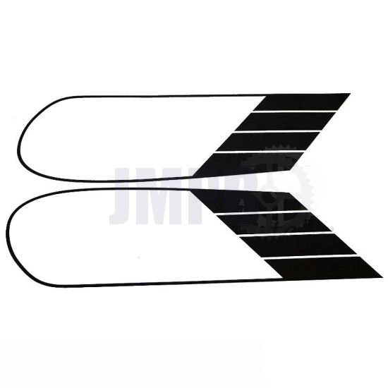Tankaufklebersatz Yamaha FS1 3E9 Schwarz