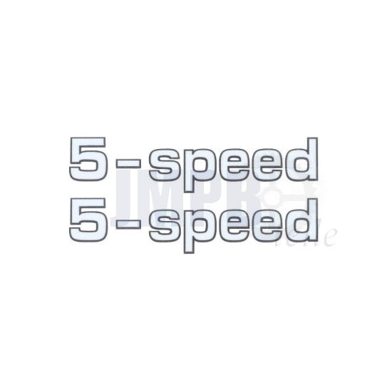 Aufkleber Zundapp 5-Speed