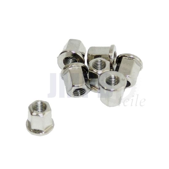 M7 Mutter Verzinkt Erhöht- Glatt