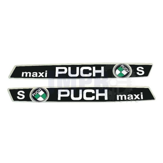 Tank Transfersatz Puch Maxi S Schwarz/Chrom