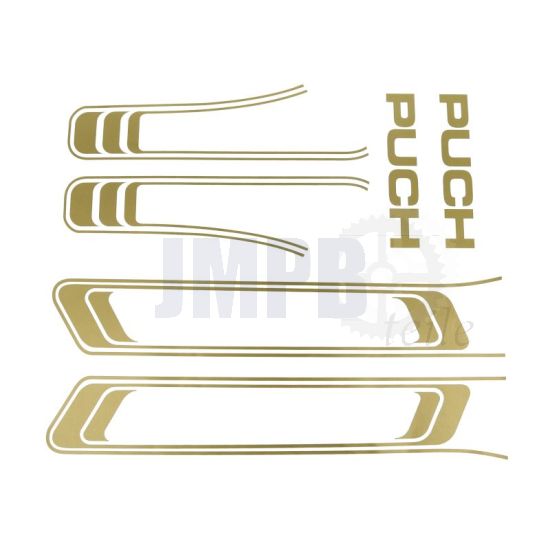 Aufklebersatz Puch Maxi Linien Gold