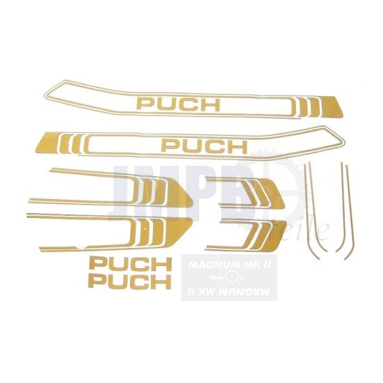 Aufklebersatz Puch Magnum MKII Gold