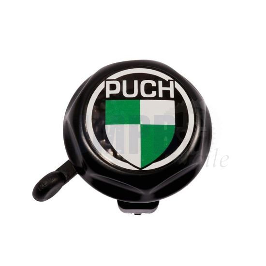 Klingel Puch Modell wie original mit Logo Schwarz