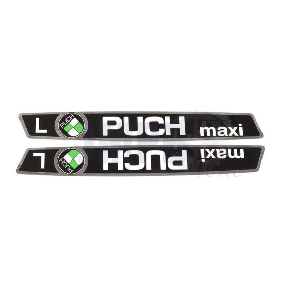 Tank Transfersatz Puch Maxi L Schwarz/Chrom