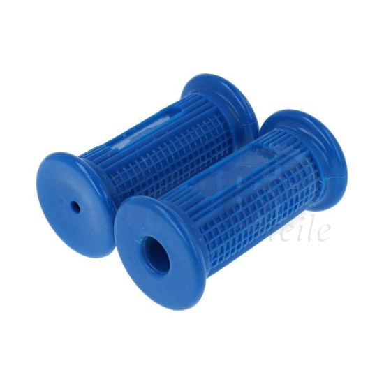 Fußrasten Gummi Satz Puch Maxi Blau