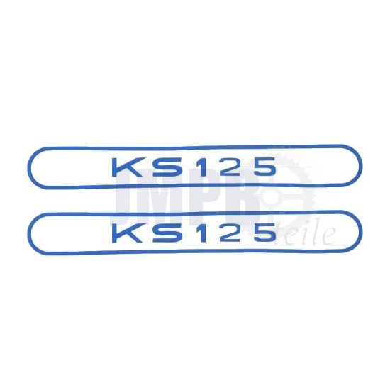 Tankaufkleber Zundapp KS125 Blau