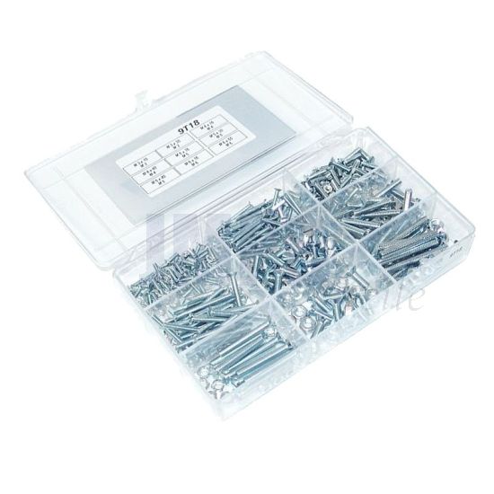 Sortiment Satz Schrauben + Schlitzkopf Din 963 - 490 Teile