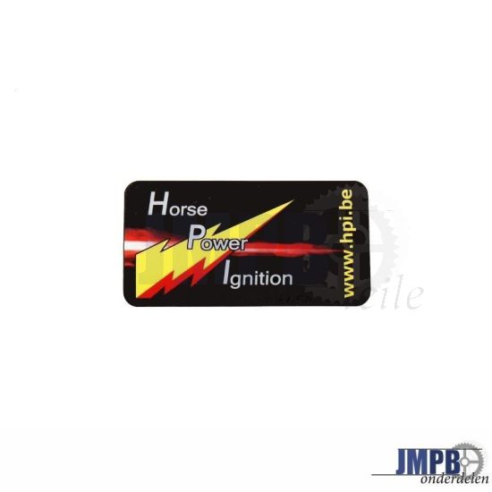 Aufkleber HPI Schwarz 34X64MM