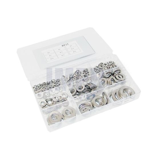 Sortiment Satz Flache Scheiben Edelstahl DIN 125-1 A - 390 Teile