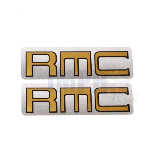Aufklebersatz Kreidler RMC Gold auf Silber 25X78MM
