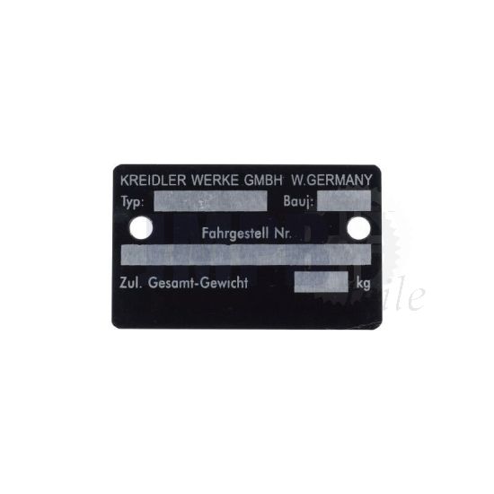 Typenschild Kreidler Neues Modell - Kurz