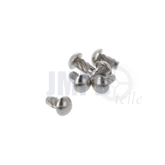 Halbrundkerbnagel Vernickelt 2,5X6.5MM