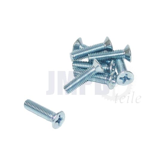 Senkkopf Kreuzschlitz M6X25 Verzinkt Din 965