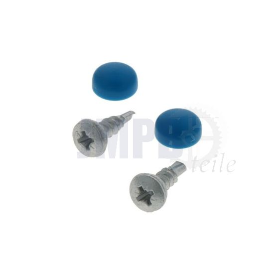 Befestigungssatz Kennzeichenhalter Blau
