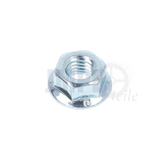 M6 Flanschmutter Verzinkt Din 6923