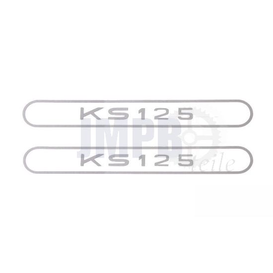 Aufklebersatz Tank Zundapp KS125 Grau