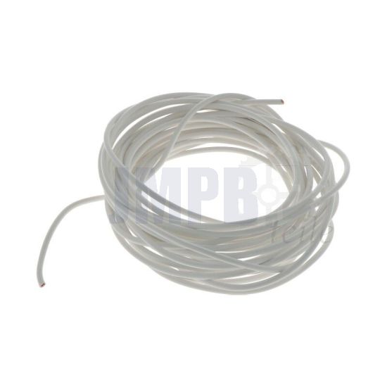 Electrischen Kabel 5 Mtr Verp. - 0.5MM² Weiß