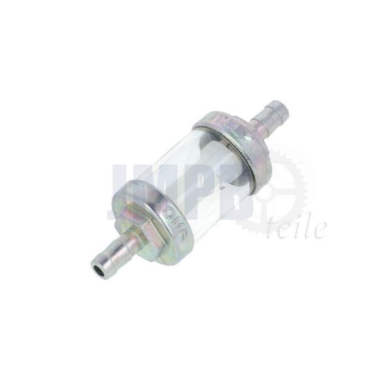 Benzinfilter Chrom Transparent