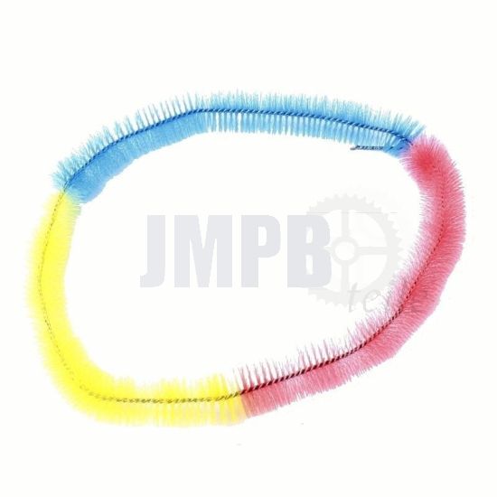 Nabenputzringe Blau/Gelb/Rot 53CM