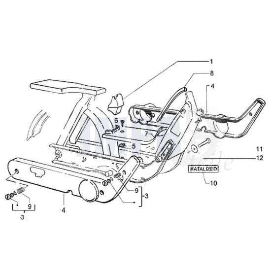 Seitenteilen Vespa Ciao