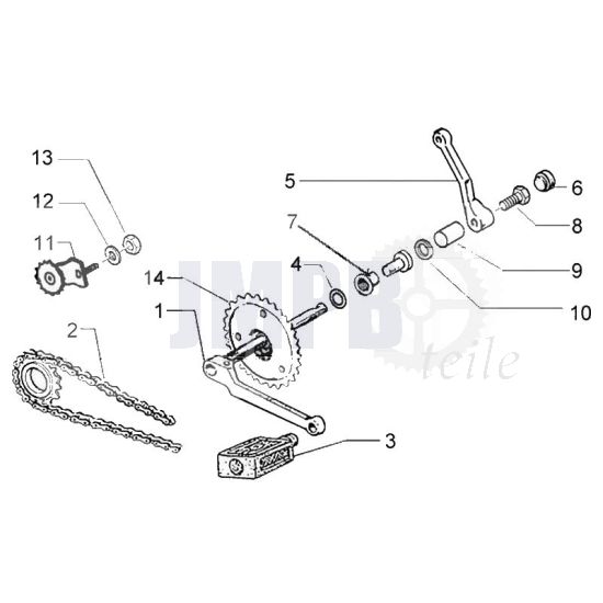 Pedalwelle Vespa Ciao