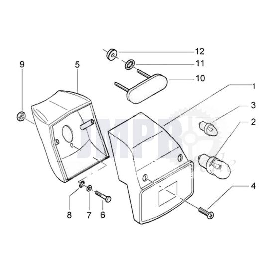 Rücklicht Vespa Ciao