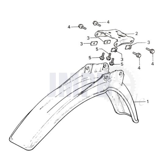 Vorne Schutzblech Honda MT50