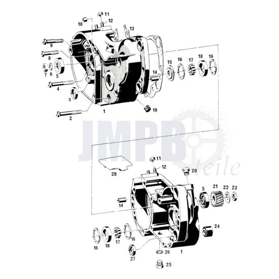 Kurbelgehäuse Sachs 50/4 EKF