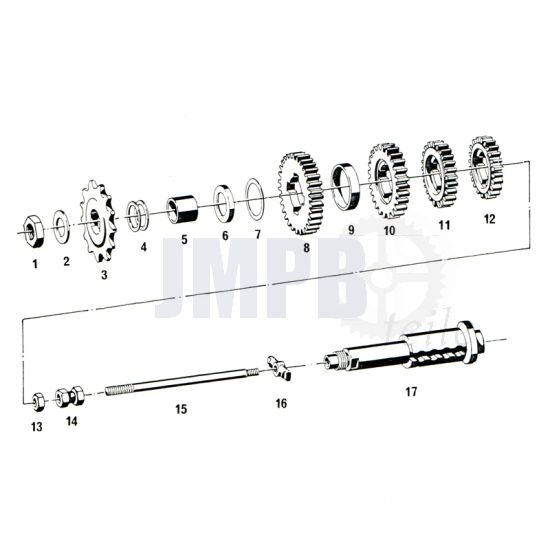 Hauptwelle Sachs 50/4 EKF