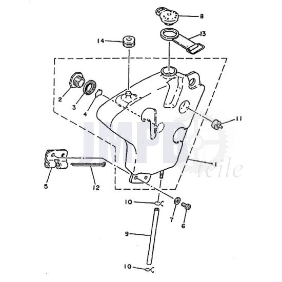 Öltank Yamaha FS1 2RU