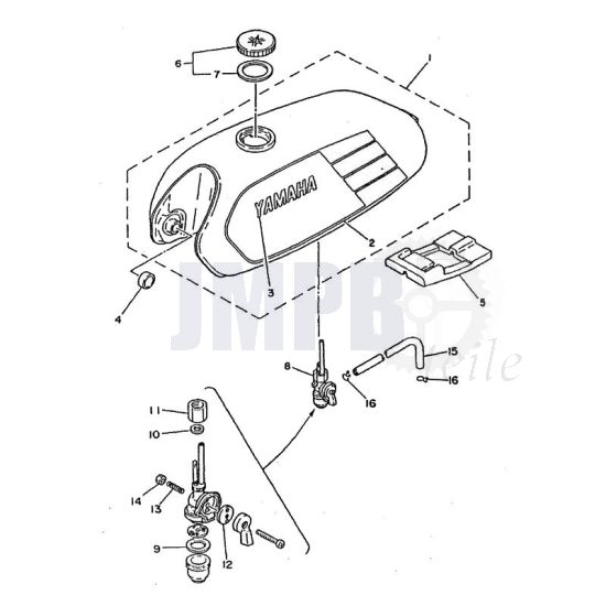 Benzintank Yamaha FS1 2RU