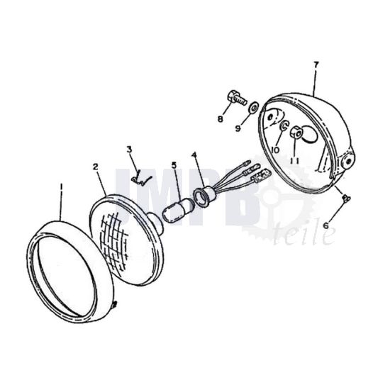 Scheinwerfer Yamaha FS1 2RU