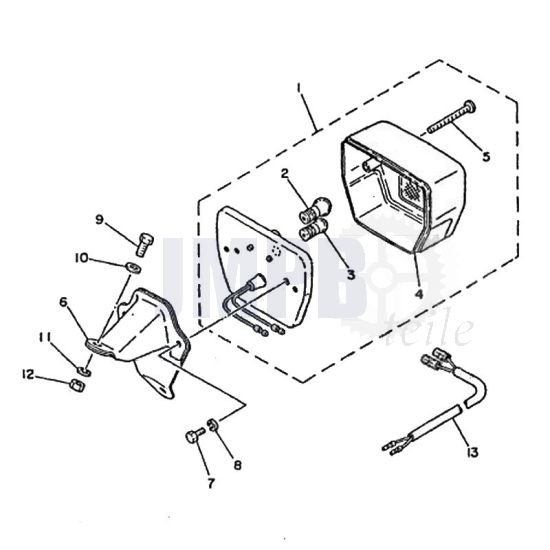 Rücklicht Yamaha FS1 2RU