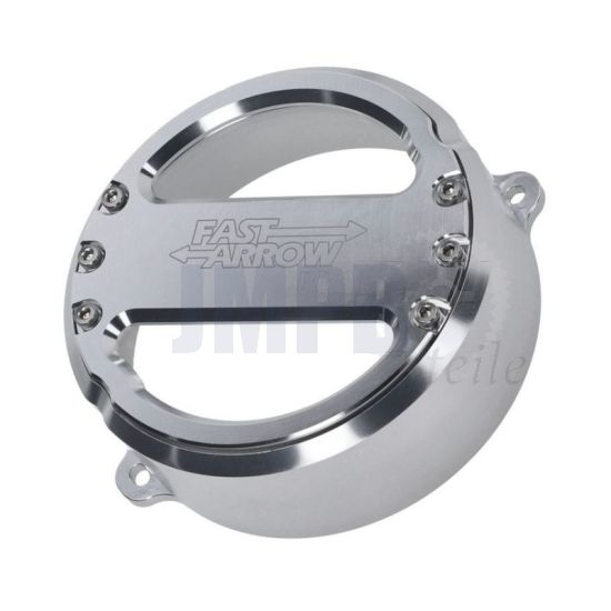 Polradabdeckung Fast Arrow Pro CNC Puch Maxi Silber