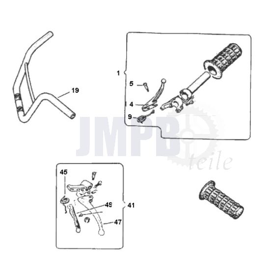 Lenker teile Puch Maxi