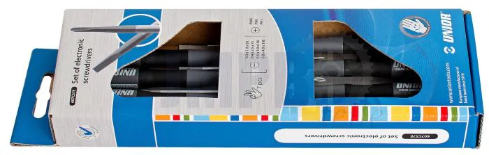 UNIOR Elektriker-Schraubendrehersatz -607CS7E -7D