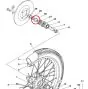 Abstandhalter Vorderrad Rechts Yamaha FS1 DX