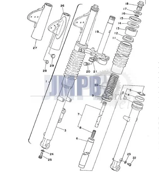Gabel Yamaha FS1 DX