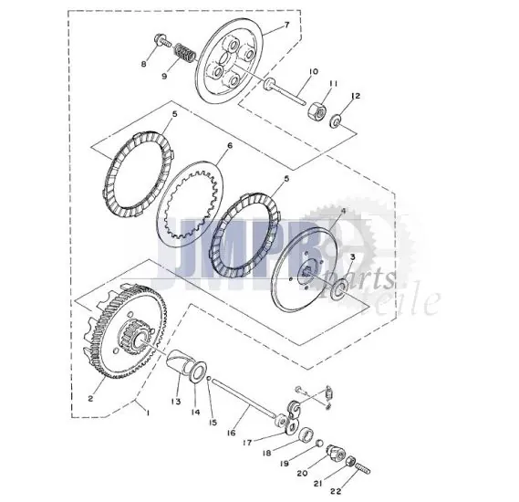 Kupplung Yamaha FS1 DX